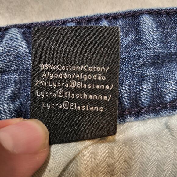 Calvin Klein Jeans Mens 38x31 Blue Straight Leg Stretch Denim Classic Pants - Picture 4 of 9